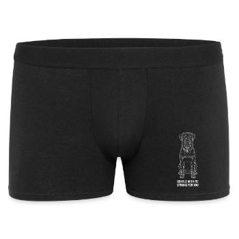 Gentle Rottweiler Lineart Design - Men's Boxer Shorts - black - Front