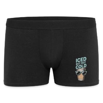 Café glacé mais pas froid Humour Barista - Boxer Homme - noir - Devant