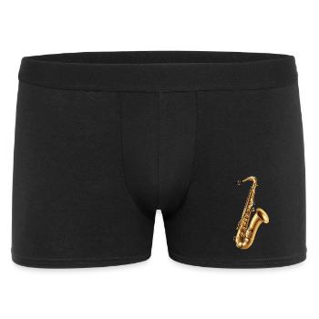 Saxophone d’or – Splendeur jazz - Boxer Homme - noir - Devant