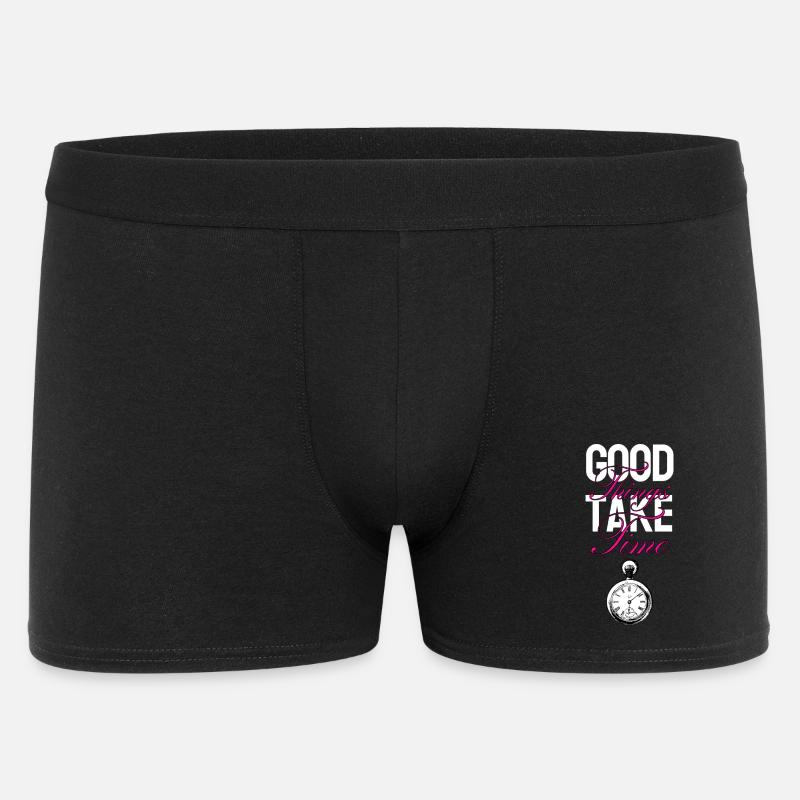 Good things take time - Men's Boxer Shorts - black