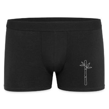 Minimalist bamboo line - Men's Boxer Shorts - black - Front