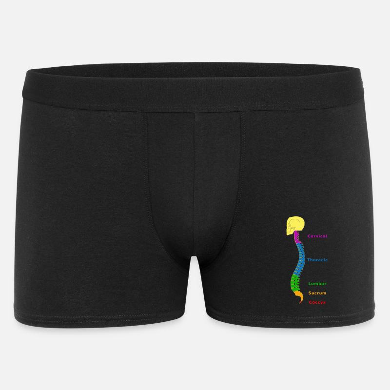 Wirbelsäule Spine Physio - Männer Boxer Shorts - Schwarz