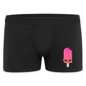 Shot de crème glacée avec des yeux brillants - Boxer Homme - noir - Devant