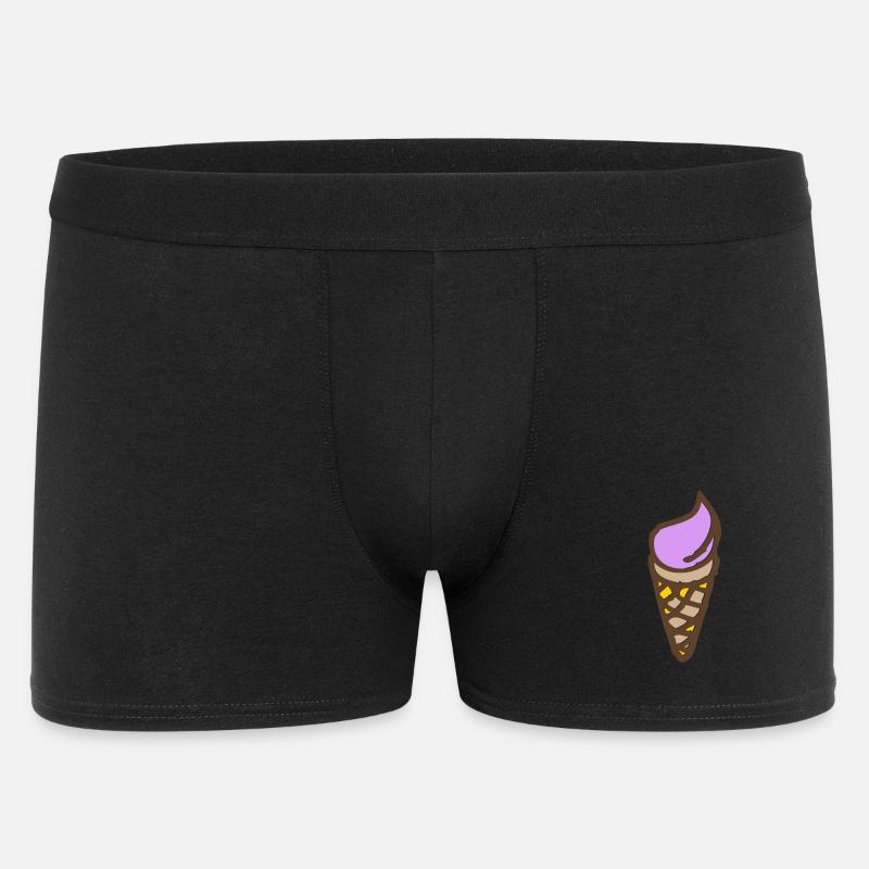 Eis - Softeis - Männer Boxer Shorts - Schwarz