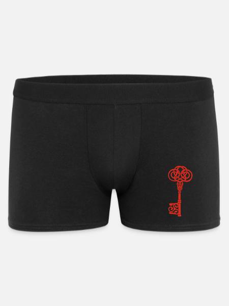 Red Celtic Key - Men's Boxer Shorts - black