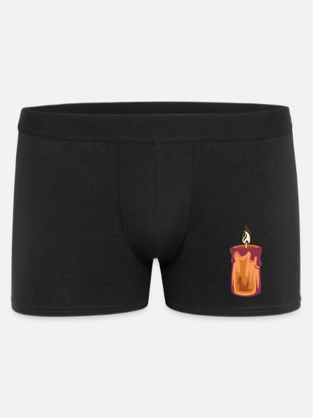 Candle Christmas Light Illustration 1st Advent - Men's Boxer Shorts - black