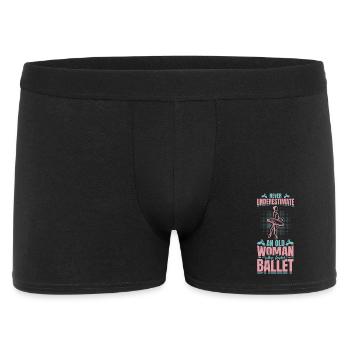 Never Underestimate An Old Ballet Dancer - Men's Boxer Shorts - black - Front