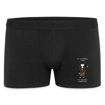 It's A Wendigo Thing - Männer Boxer Shorts - Schwarz - Vorne