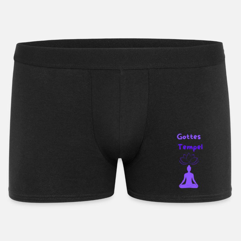 Gottes Tempel - Männer Boxer Shorts - Schwarz
