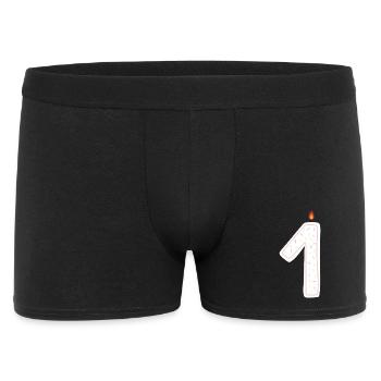 Bougie de célébration avec design de pépites - Boxer Homme - noir - Devant
