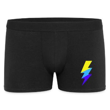 TriColor Neon-Strahl - Männer Boxer Shorts - Schwarz - Vorne