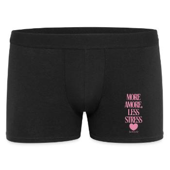 More love, less stress - Men's Boxer Shorts - black - Front