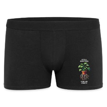 Je suis toujours à l’affût de mon parti | Humour végétal - Boxer Homme - noir - Devant
