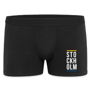 Stockholm City logo design - Men's Boxer Shorts - black - Front