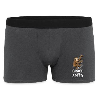 Motivation au bloc – Don de la grâce sur la vitesse - Boxer Homme - charbon - Devant