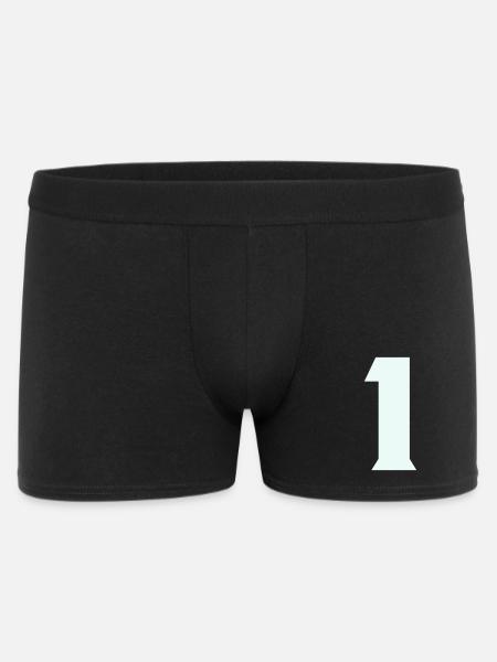 1 - Männer Boxer Shorts - Schwarz