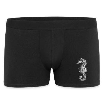 Intricate Seahorse Silhouette - Men's Boxer Shorts - black - Front