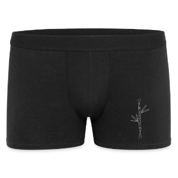 Bamboo Lines Minimal Art - Men's Boxer Shorts - black - Front