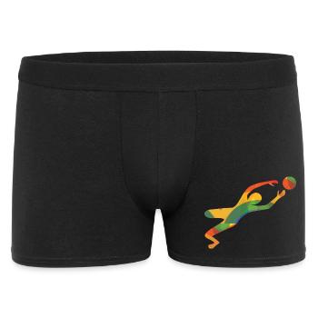 Gardien de but coloré - Boxer Homme - noir - Devant