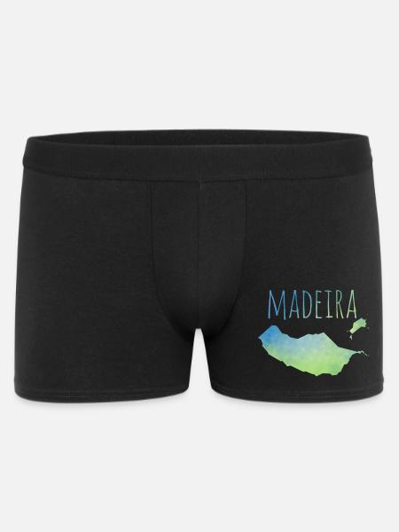 Madeira - Männer Boxer Shorts - Schwarz