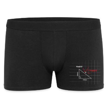 Find X Math Puzzle - Men's Boxer Shorts - black - Front