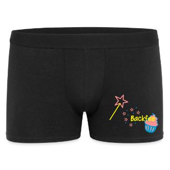 Backfee Schürze Cupcaki - Männer Boxer Shorts - Schwarz - Vorne
