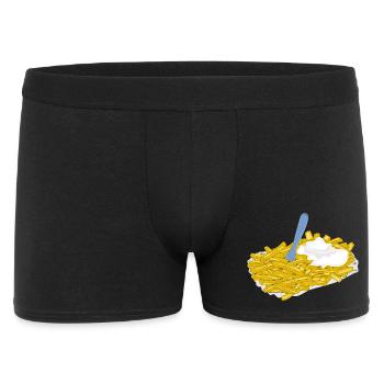 pommes frites - Boxer Homme - noir - Devant