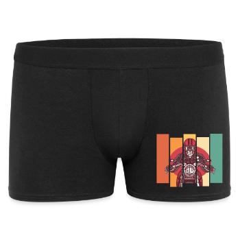 Motorcycle vintage skull - Men's Boxer Shorts - black - Front