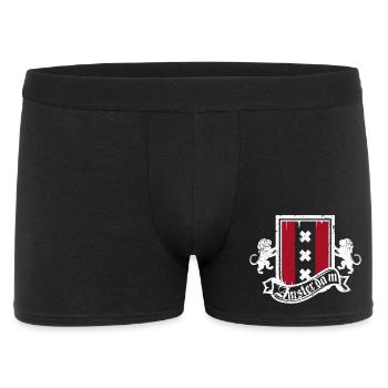 Amsterdam Crest Heraldry Lions - Men's Boxer Shorts - black - Front