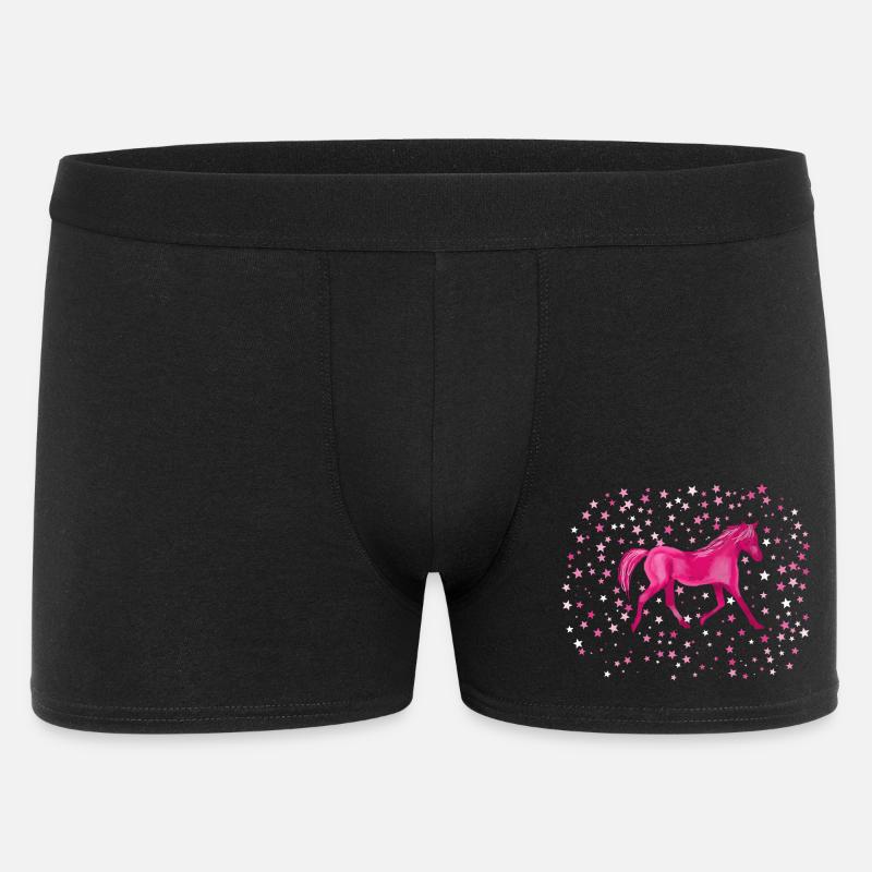 Ponysterne - Männer Boxer Shorts - Schwarz