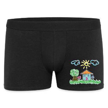 Drawing Kids Sun - Men's Boxer Shorts - black - Front