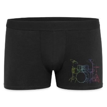Drumset Sticks Schlagzeuger Schlagzeug Drummer - Männer Boxer Shorts - Schwarz - Vorne