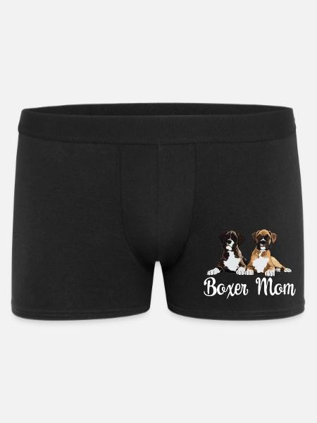 Boxer Dog Boxer Mom - Men's Boxer Shorts - black