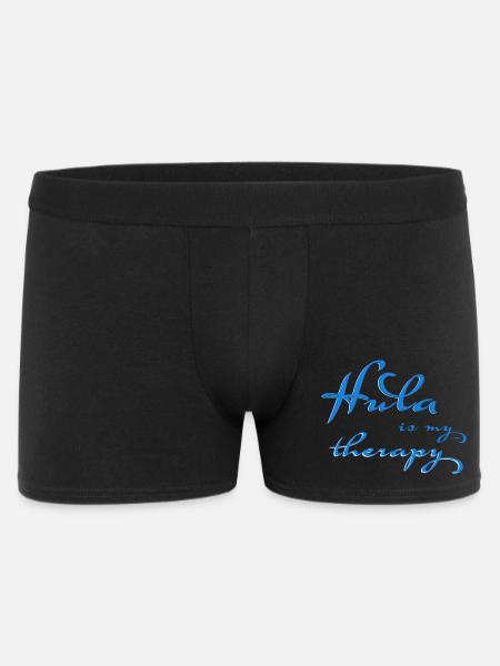 Hula is my therapy - Men's Boxer Shorts - black
