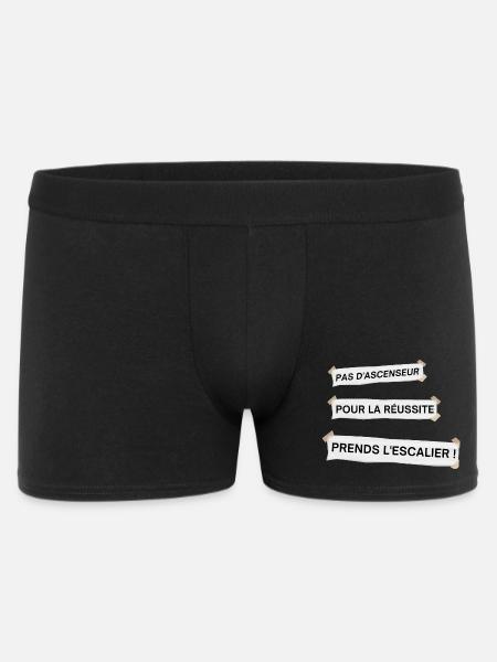 Pas d'ascenseur pour la réussite - Boxer Homme - noir