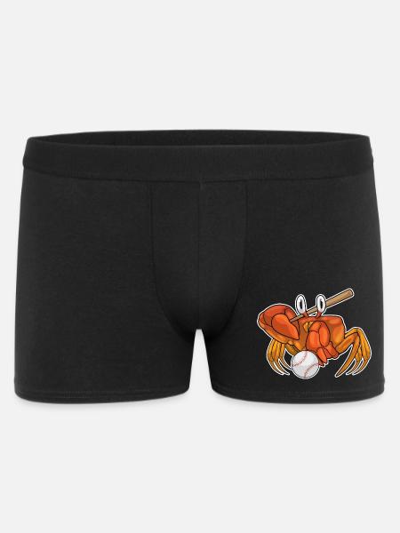 Crab Baseball Baseball Bat - Men's Boxer Shorts - black