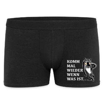 Russisch Russland Zeichentrickfilm Geschenk UDSSR - Männer Boxer Shorts - Schwarz - Vorne