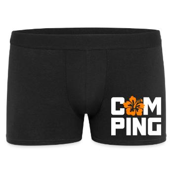 Camping Hawaii Holiday Van Life Camper Camping-car Fan - Boxer Homme - noir - Devant