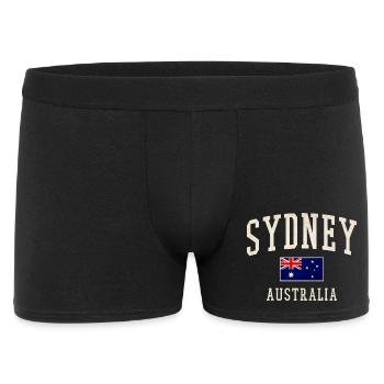 Sydney Australie Vintage - Boxer Homme - noir - Devant