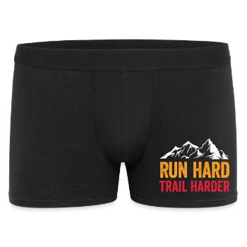Courez fort. Trail plus difficile. - Boxer Homme - noir - Devant
