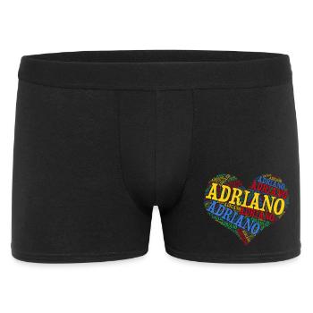 Adriano heart t-shirt word cloud t-shirt - Men's Boxer Shorts - black - Front