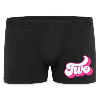 Two 2nd Birthday For Girls 2 Years Old - Men's Boxer Shorts - black - Front