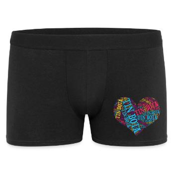 t-shirt tin bota word cloud heart Emilia Romagna - Men's Boxer Shorts - black - Front
