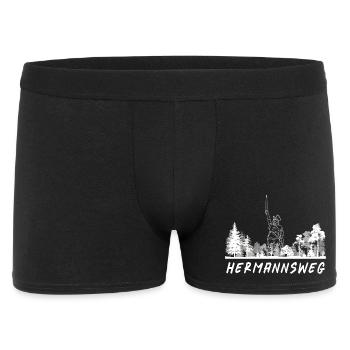 Hermannsweg - Männer Boxer Shorts - Schwarz - Vorne
