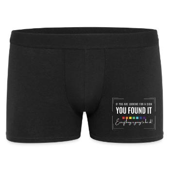 Waiting for a sign, everything will be alright, inspirational - Men's Boxer Shorts - black - Front