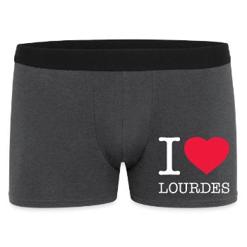 J’AIME LOURDES - Boxer Homme - charbon - Devant