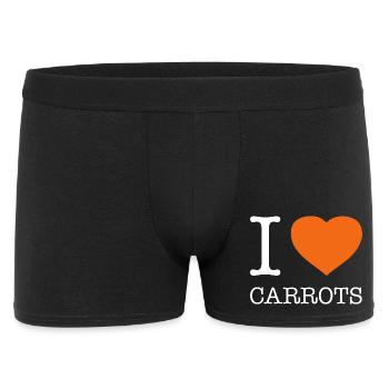 J’AIME LES CAROTTES Karotten - Boxer Homme - noir - Devant