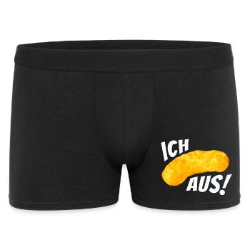 Ich flip aus! - Erdnussflip Peanut - Männer Boxer Shorts - Schwarz - Vorne