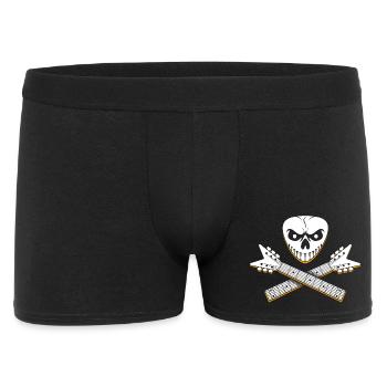 Skull and Crossed Guitar Designs - Men's Boxer Shorts - black - Front