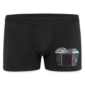 Vintage Akkordeon Kunst - Männer Boxer Shorts - Schwarz - Vorne